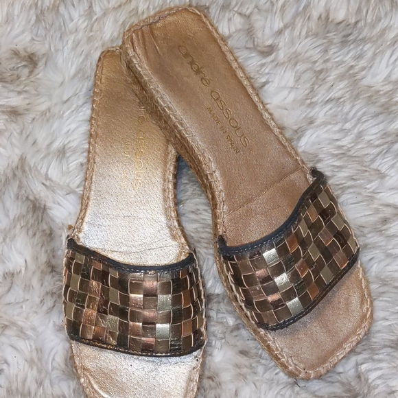 André Assous Womens Sari Leather  Espadrille Size:8 - Picture 6 of 8